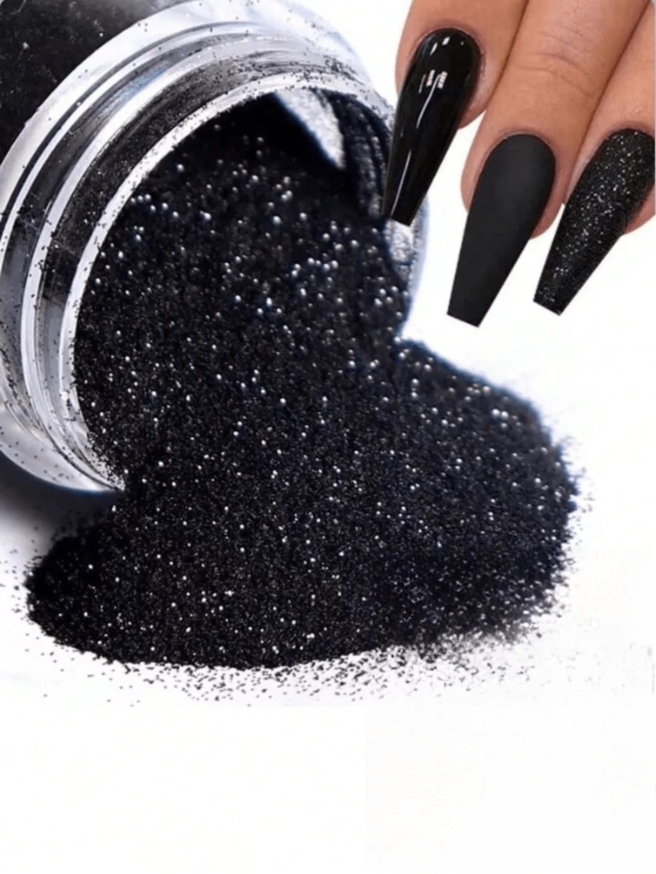

10ML Canned Winter Nail Art White Wool Wool Transparent Glitter Powder Sugar Powder DIY Nail Glitter Powder Nail Art Jewelry
