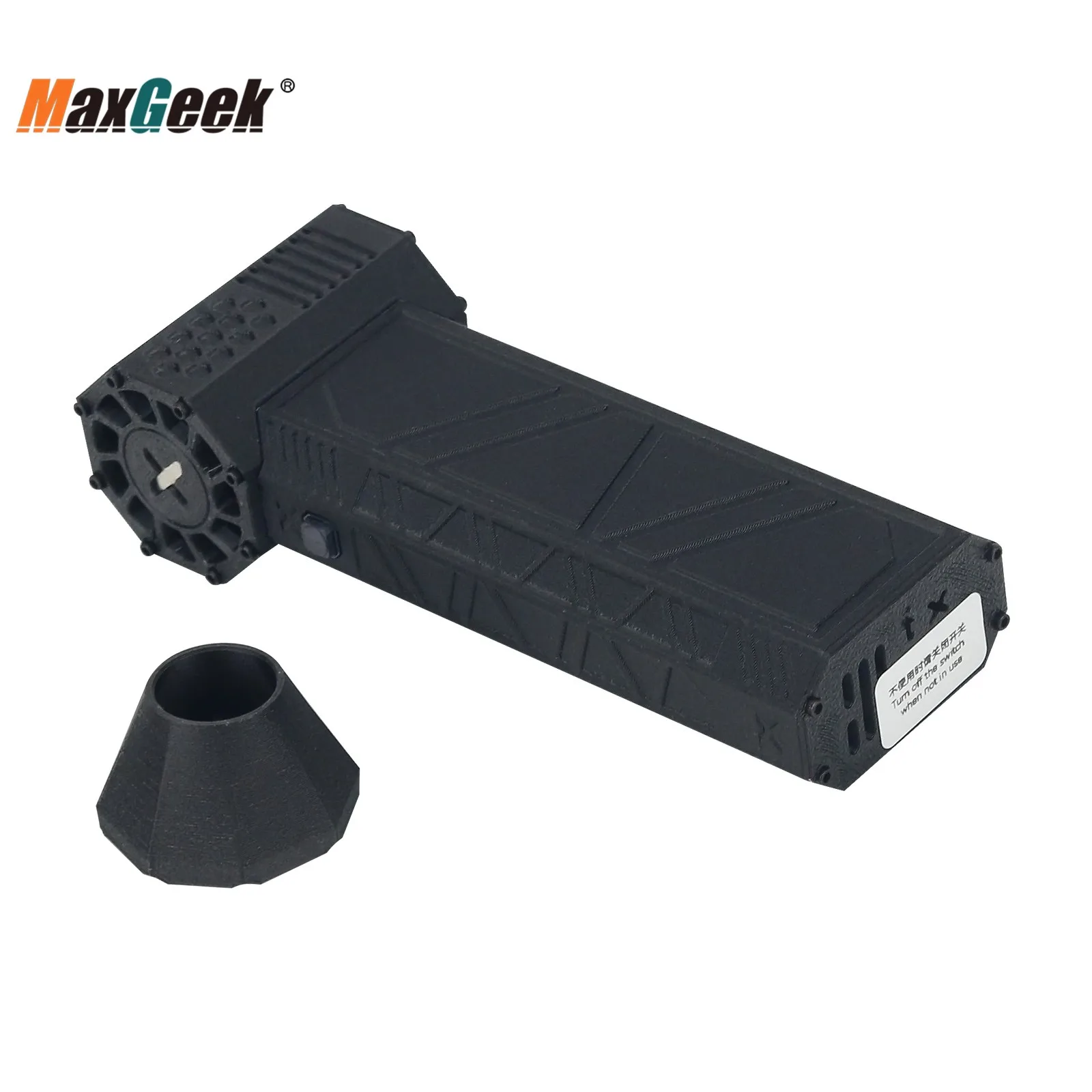 Maxgeek kipas Turbo Mini 45 m/s, kipas pendingin portabel, tipe isi ulang dirancang dengan bagian bom air