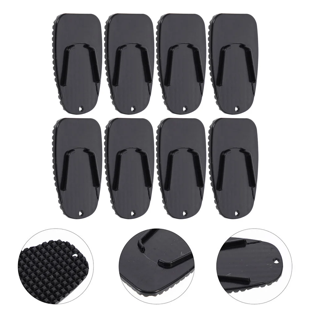 8 Pcs Motorcycle Mats Kickstand Pad Motorbike Side Plates Supports Foot Pads Supplies Parts Replacement