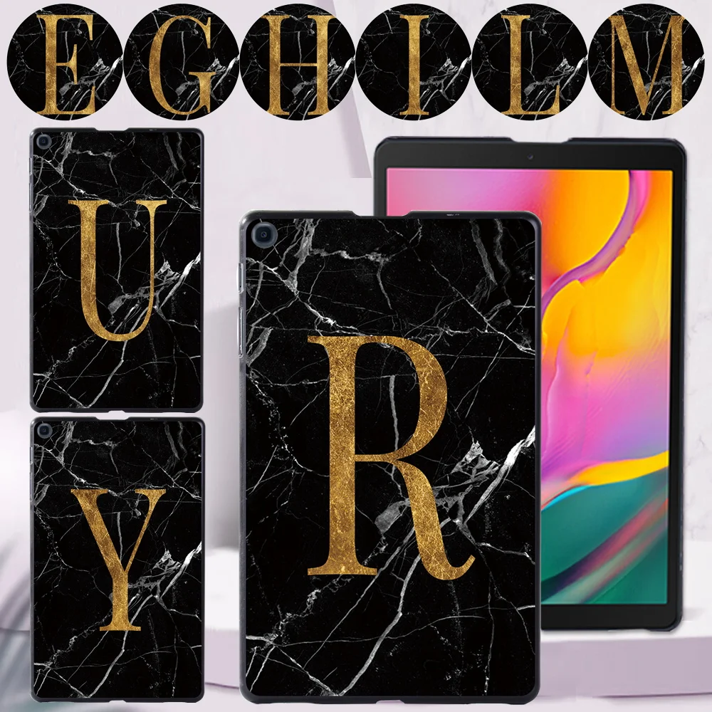 Tablet Case for Samsung Galaxy Tab A7 Lite 8.7/Tab A7 10.4/Tab A A6 10.1/A 8.0/A 10.1/A 10.5 Inch Blackmarble Print Back Shell