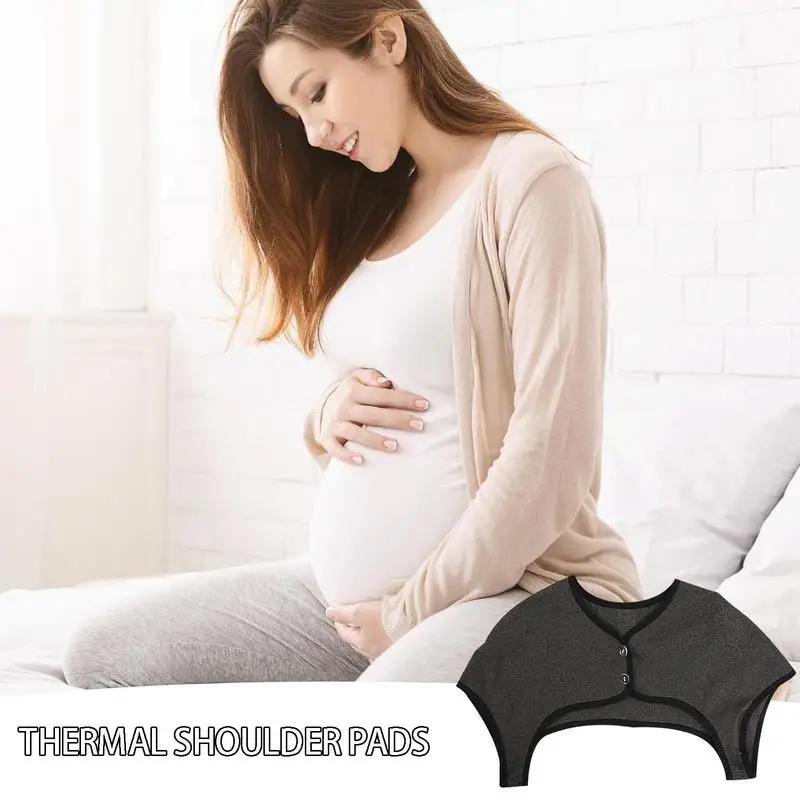 Almohadilla térmica para hombro, paquete de 360 grados, calentador de cuello de terciopelo lavable, para todas las estaciones