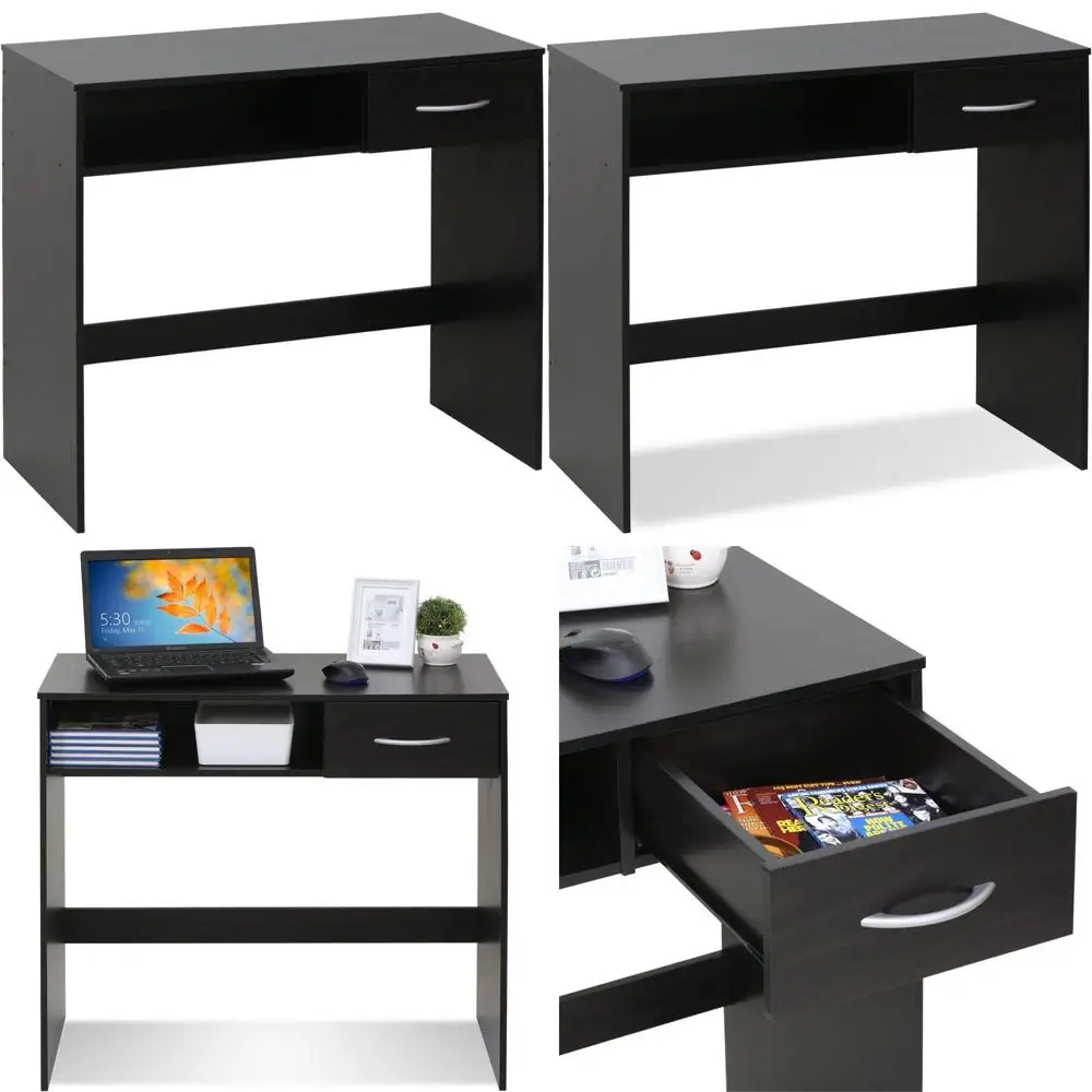 

Коричневый компьютерный стол для учебы с ящиком