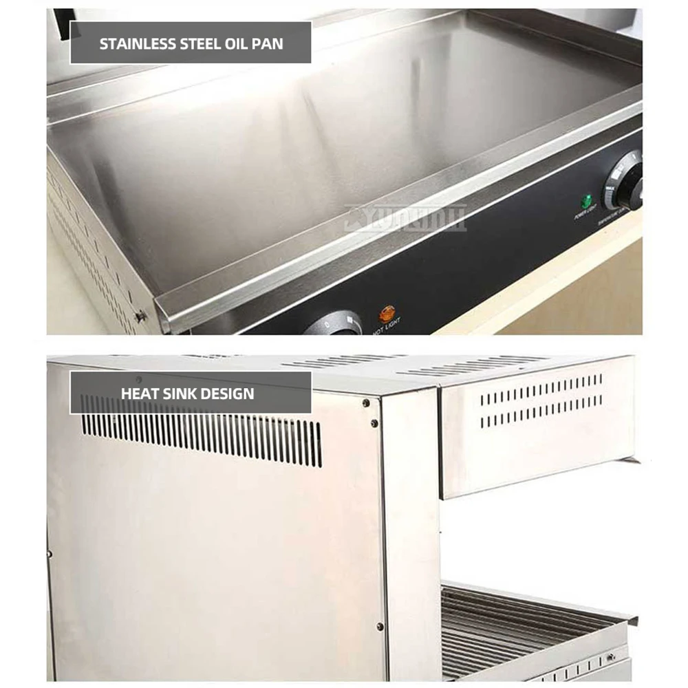 شواية أوتوبيكو شواية كهربائية قابلة للرفع 304 معدات مطبخ من الفولاذ المقاوم للصدأ Parrilas Electricas