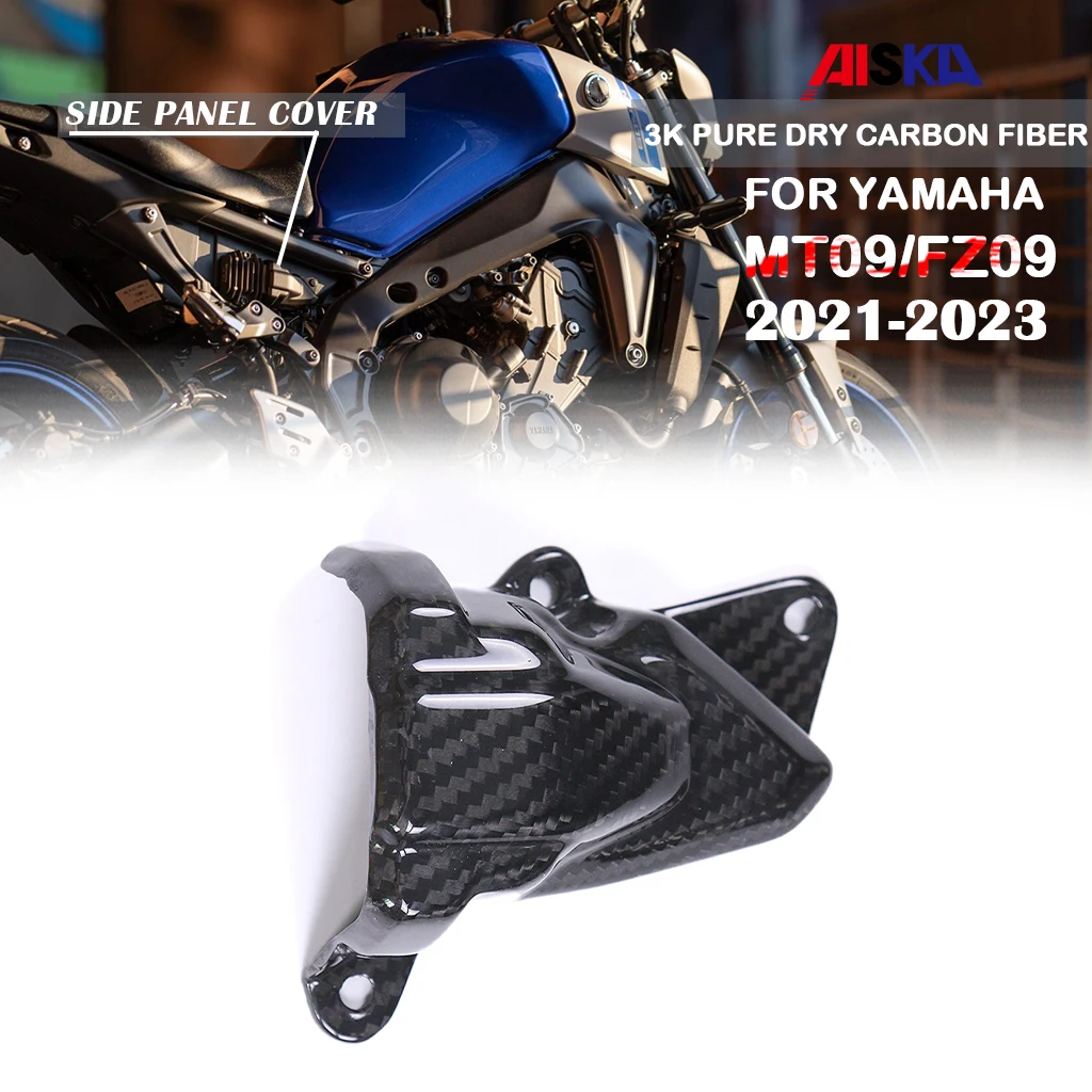 

Motorcycle Accessories Side Panel Small Cover Decorative Fairing Kit 3K Dry Carbon Fiber For YAMAHA MT09 FZ09 2021 2022 2023