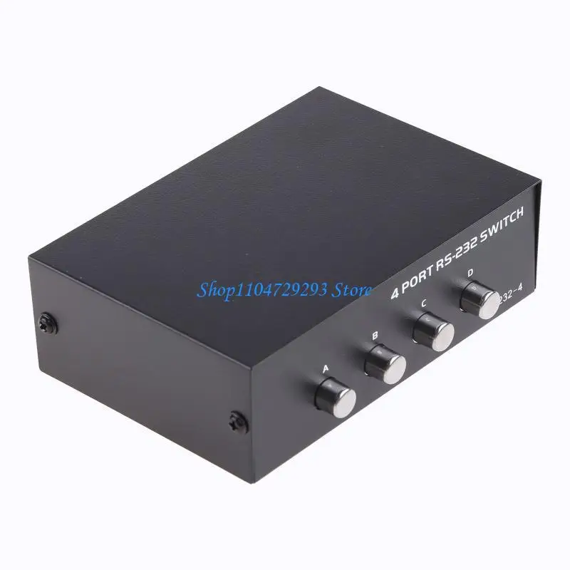 Y2GD 4 Ports Data Sharing Switcher for Printer 9 Pin Serial Switch Data Switcher