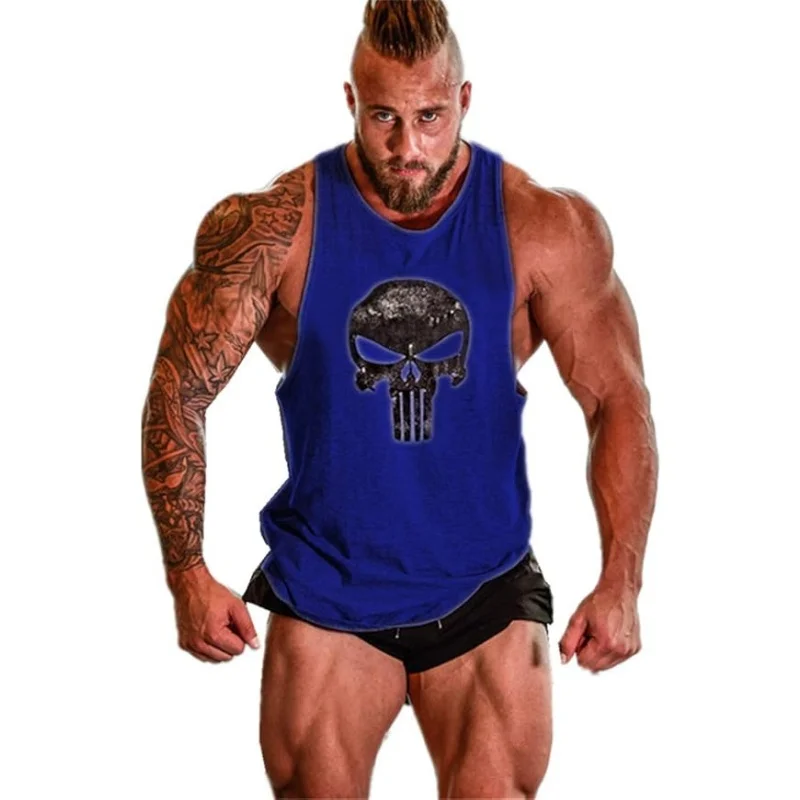 

2025 New Men's Summer Sleeveless Casual Muscle Men's Vest Single Layer Sports Top Men's Gym Wear Men's Sports Top