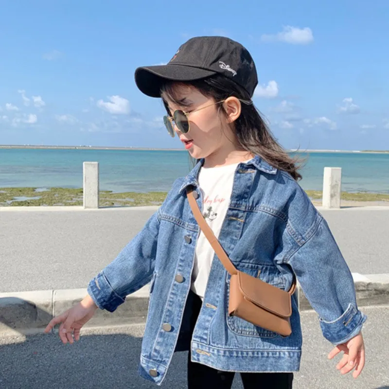 Girls Coat Jacket Cotton Outwear Windproof 2023 New Jean Spring Autumn Outdoor Sport Outfits Children\'s Clothing