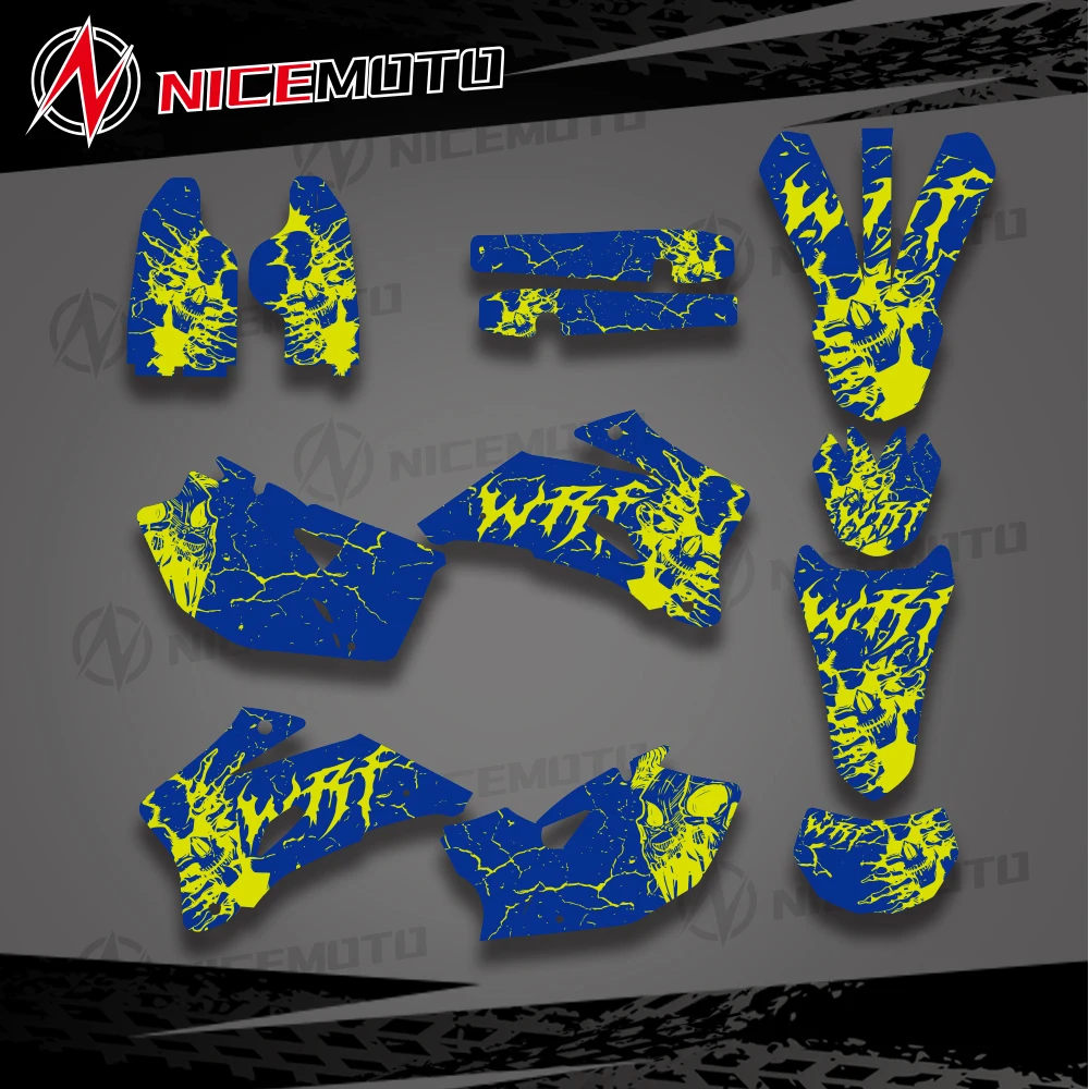 Fairing For YAMAHA WR250F WR450F WRF 250 450 WR 250F 450F 2007 2008 2009 2010 2011 Motorcycle Graphics Background Decals Sticker view 3