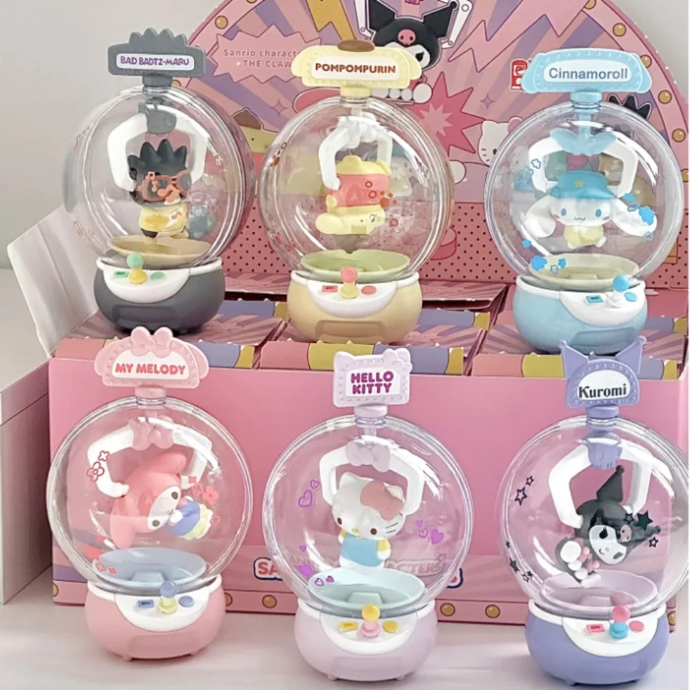 Sanrio Character Claw Machine Series Anime Kawaii Blind Box Figure Doll Ornaments Mysterious Box Surprise Gift Girls Toy