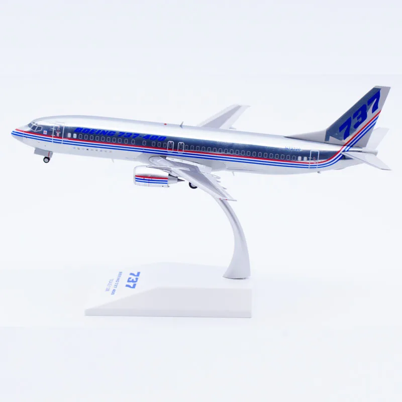 XX20389 Alloy Collectible Plane Gift JC Wings 1:200 Boeing "House Color" B737-400 Polished Diecast Aircraft JET Model N73700