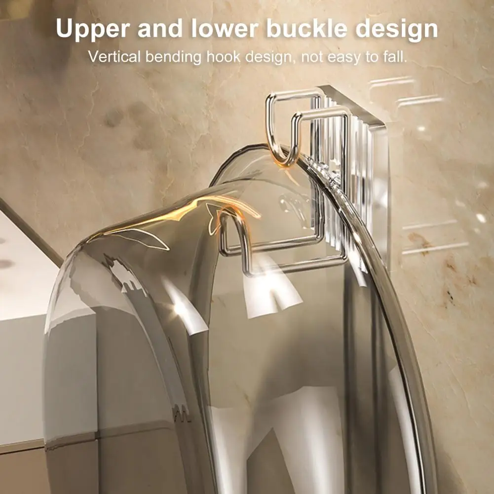 Wall-mounted Storage Hook No-drill Storage Hook Multi-purpose Wall Hanging Organizer for Bathroom Kitchen Strong Load-bearing