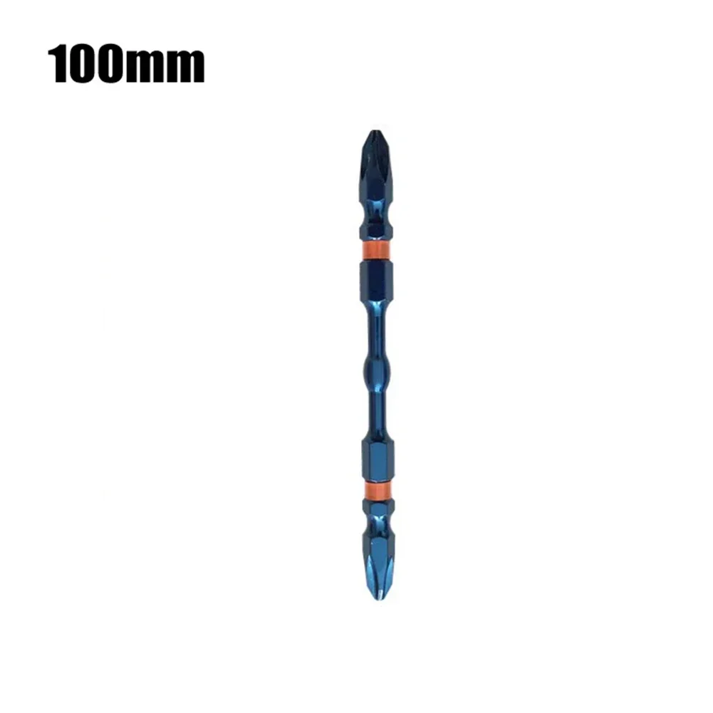 1/2pcs 65mm 100mm Cross Double Head Screwdriver Bit PH2 Magnetic Screwdriver Chrome Vanadium Alloy Steel Electric Screwdriver