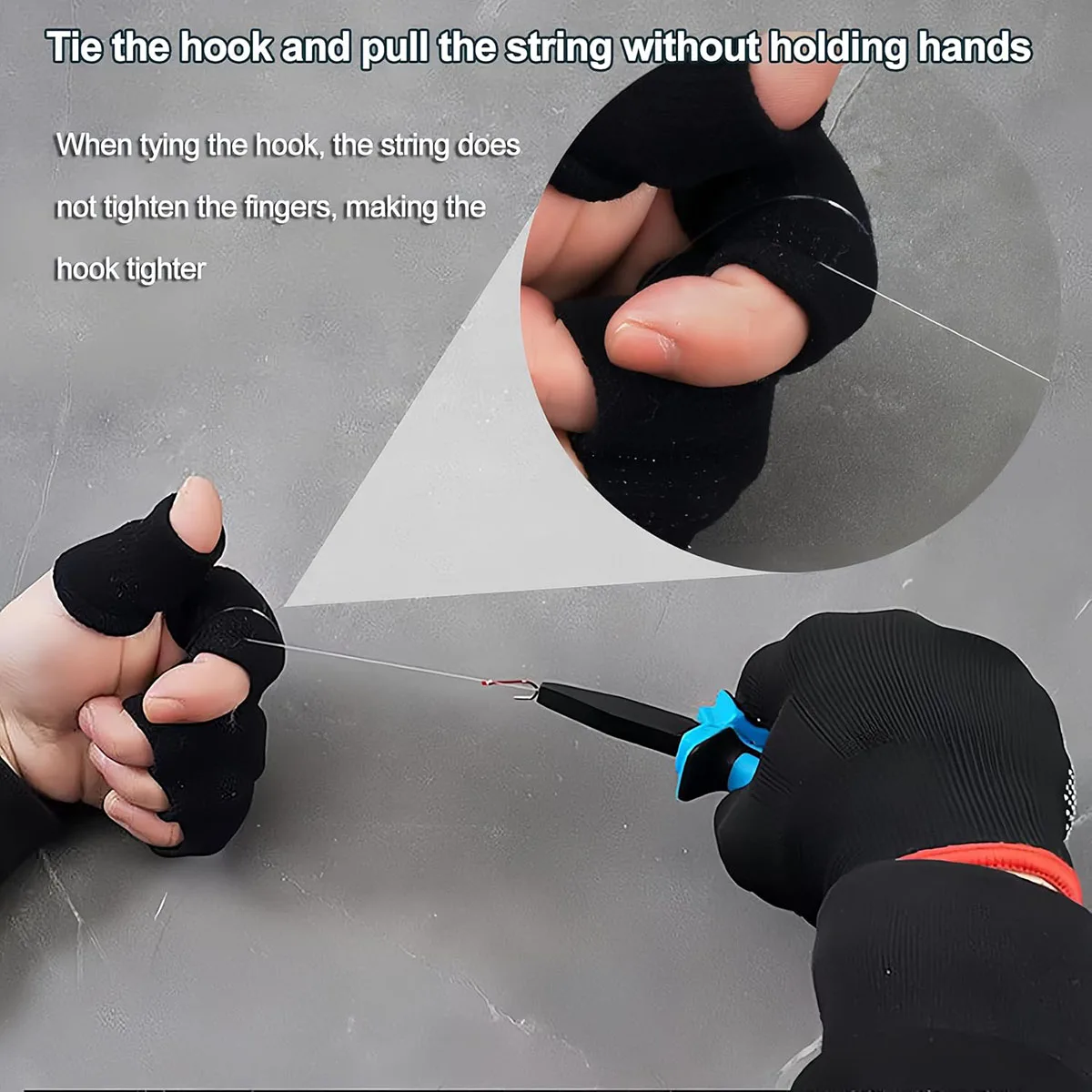 Angelhandschuhe mit Magnetverschluss, professionelle Fischhandschuhe zum Handhaben, Fangen, Reinigen, Angelzubehör für Fischer. – Detail 5
