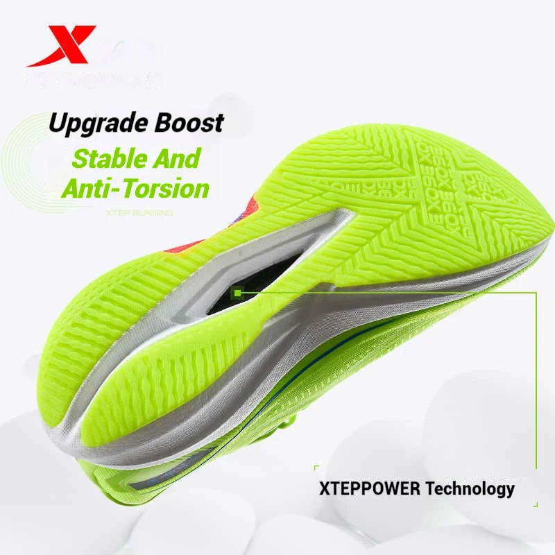 Xtep 360X 2.0 Professional Marathon Running Shoes For Men Racing Carbon Plate Shock Absorbent Sports Training Shoes 975219110035