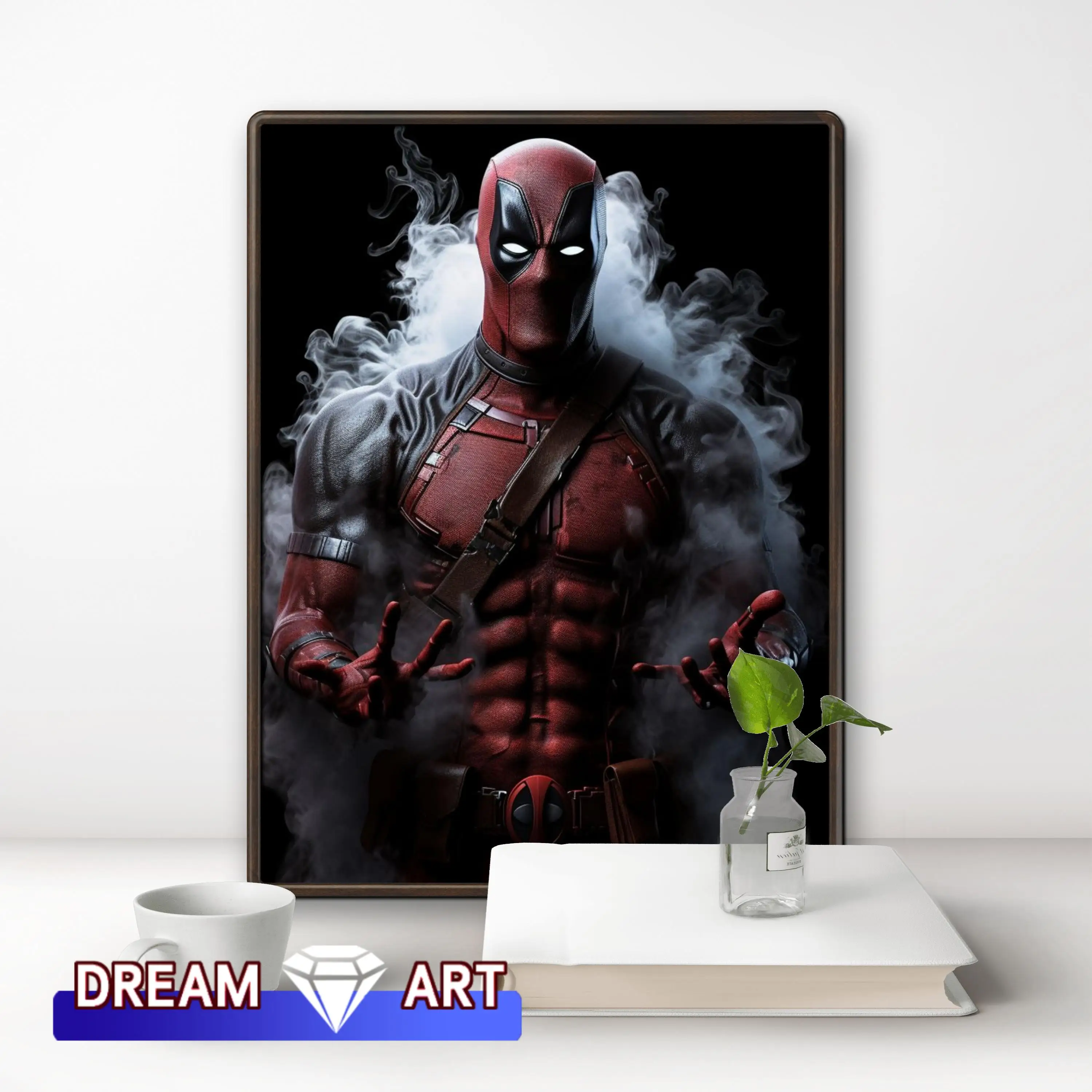 Funny Graffiti Deadpool AB Drill Diamond Painting Mosaic Marvel Superhero Pictures of Rhinestones Cross Stitch Children's Gifts