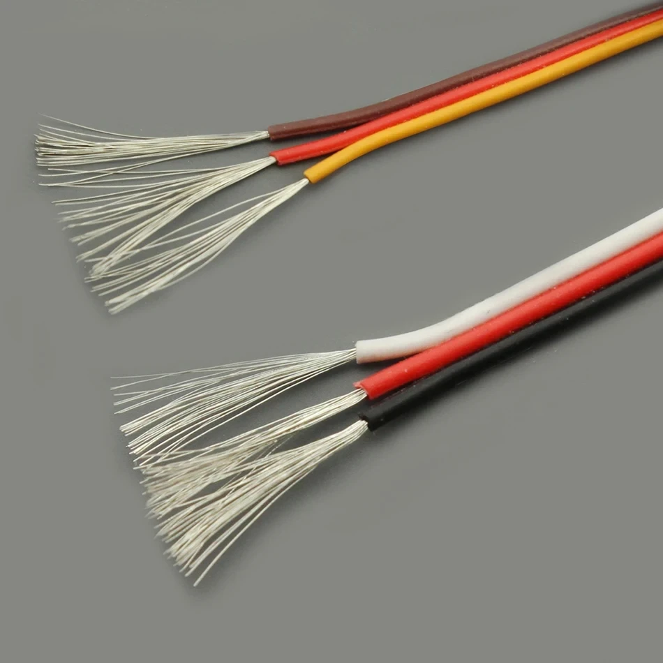 10PCS JR Futaba 26AWG Servo Extension Cable 30 Cores Parallel Wire Lead For DIY RC Car Boat Airplane Helicopter Accessories