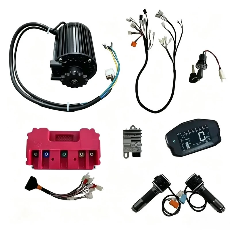 1000W Mid Mount Drive Motor Matching ND72260 Controller Complete Power Transmission Kit