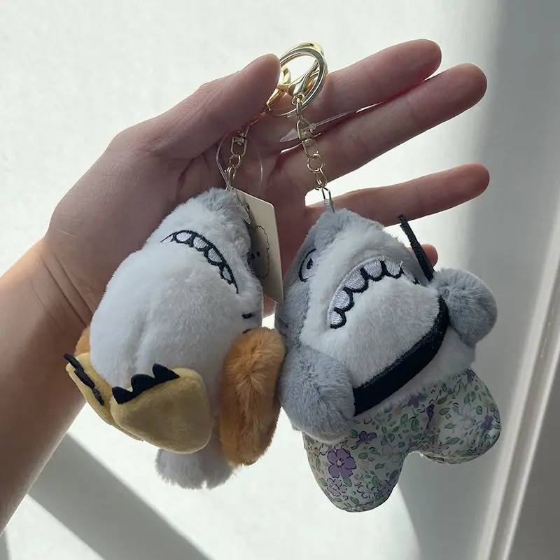 

Cute ark Sculpture Plu Toy Keychain Couple Bag Pendant ark Fork Little Doll Bookbag Hanging Decoration Gift