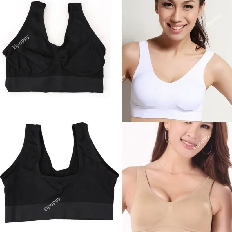 New Plus Size Women's Seamless Bra with Padding Plus Size S-3XL Bra Push Up Bra Vest Sexy Single-layer