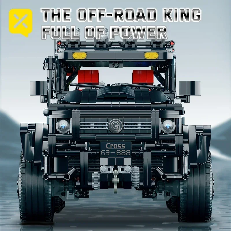 プレミアム 3224 個ブラックオフロード車ビルディングブロック組み立てモデルおもちゃ子供大人のための車の組み立てクールな誕生日プレゼント