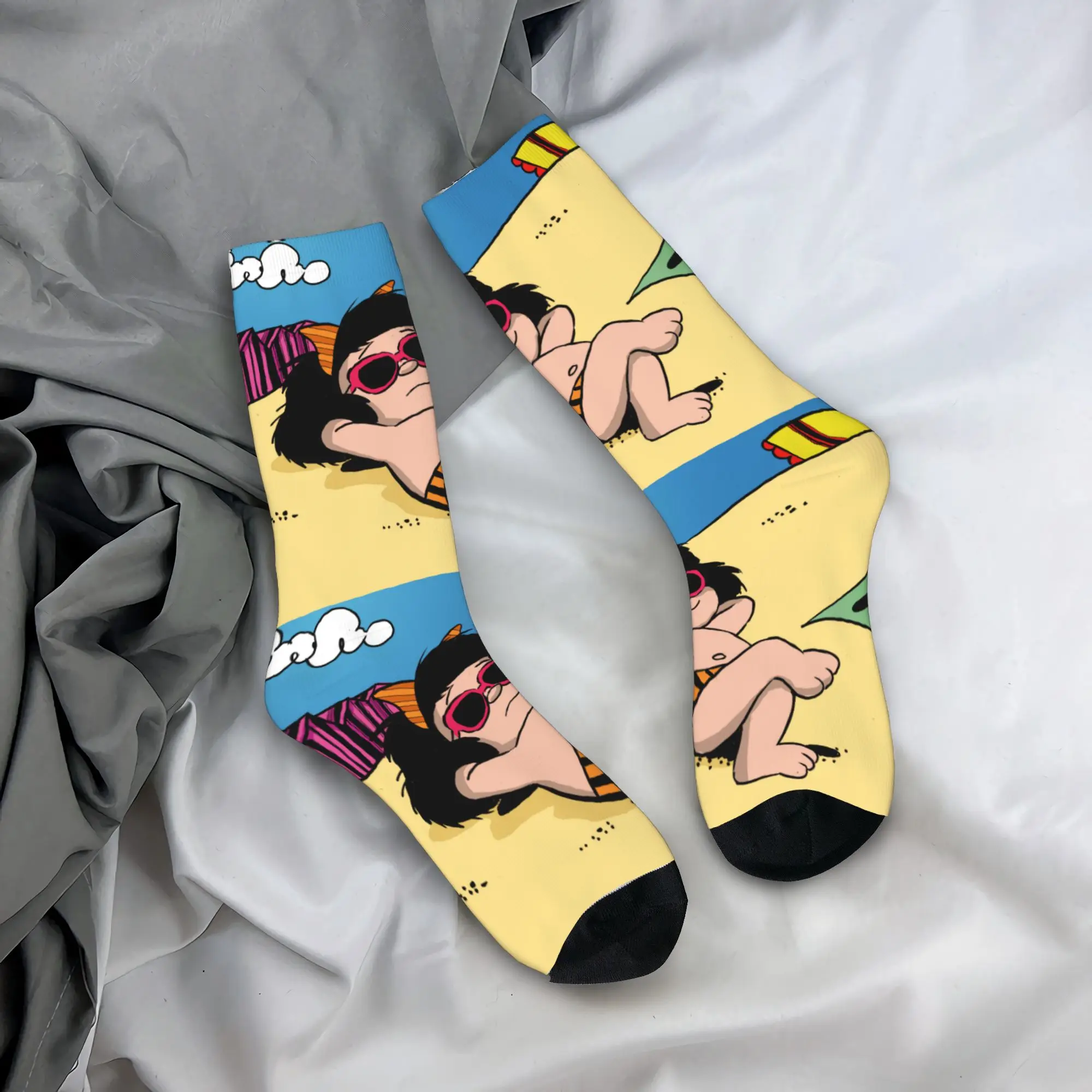 

Забавные летние носки унисекс с 3D-принтом Мадальды, милые мультяшные носки с персонажами манги и комиксов Кино, для мужчин и женщин