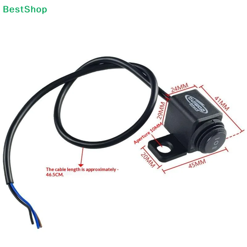 〔Q〕Waterproof Universal Left/Right Motorcycle Headlight 3-Way Toggle Switch for E-Bike & Scooter