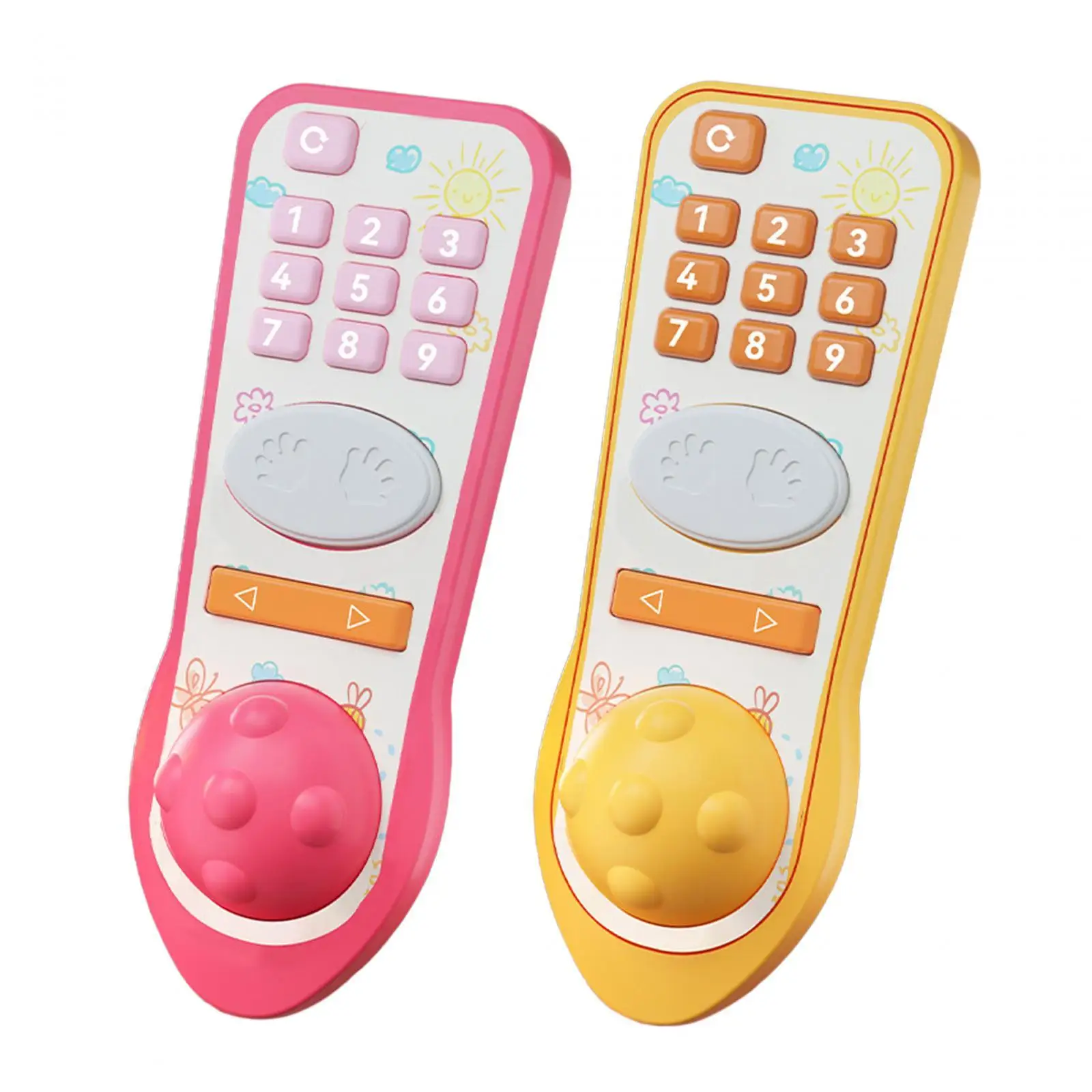 Musical TV Remote Control Toy Early Educational for Boys Girls Toddler Baby