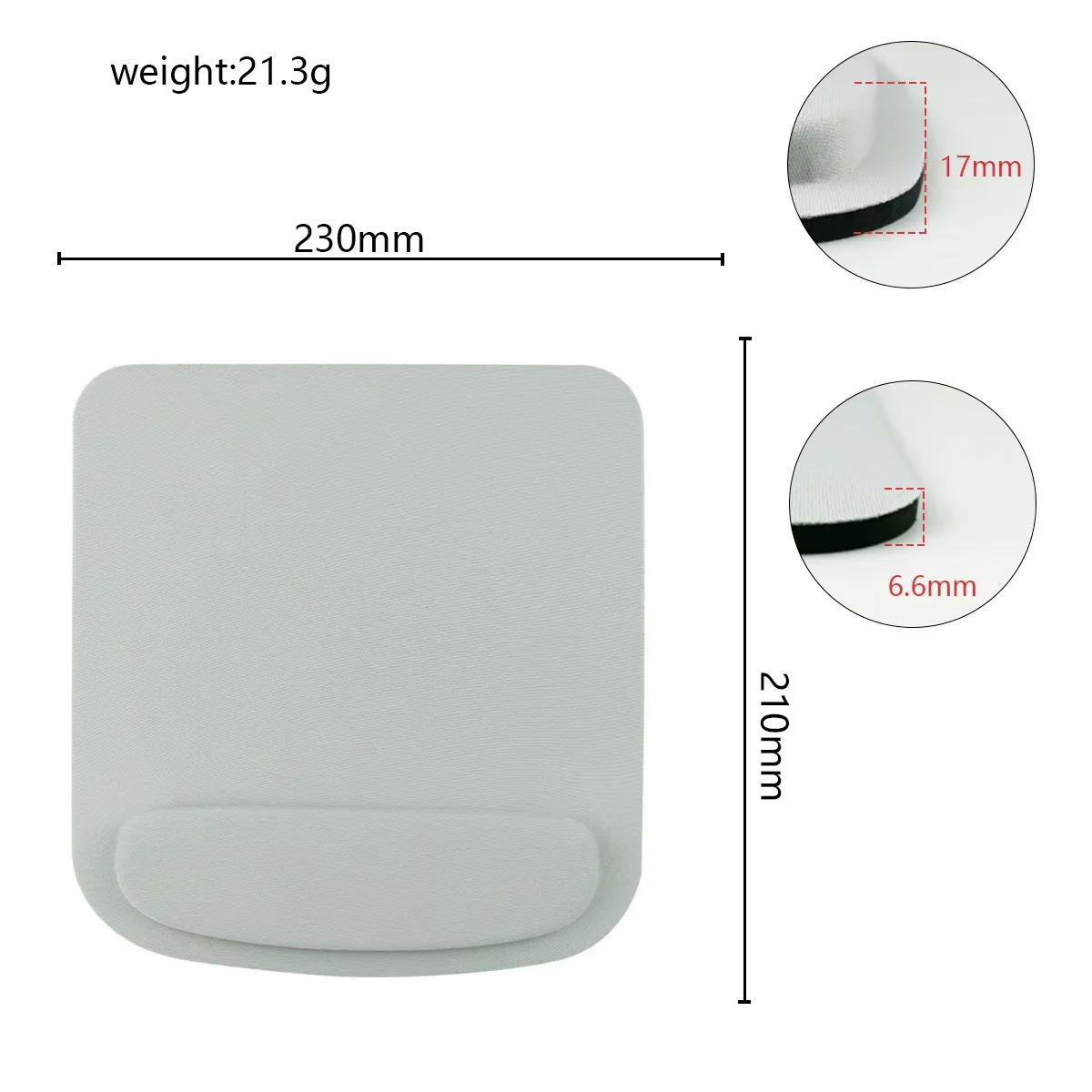 Solid Color Mouse Pads EVA Wristband Comfortable Mice Mat for Game Computer PC Laptop Hand Wrist Protective Mousepad Best Gift