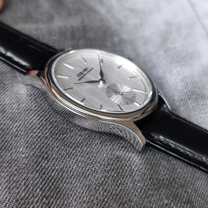 Часы наручные мужские Кварцевые водонепроницаемые, модные деловые металлические, с сапфировым стеклом, с куполом из нержавеющей стали