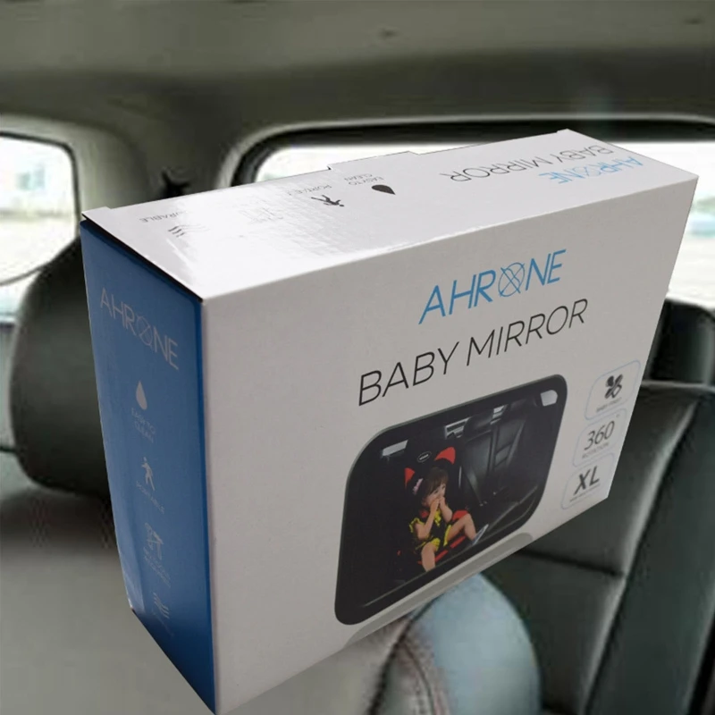 Baby Car Mirror Clear View 360 Degree Adjustable Baby Car for Seat Mirrors for Toddler Girls Boys Safe Observation Mirro