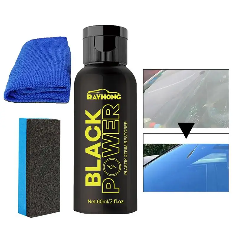 Black Trim Restorer Creative Automotive Coating Trim Restore For Cars Lack Shine Plastic Trim Dirt Remover Agent car accessories