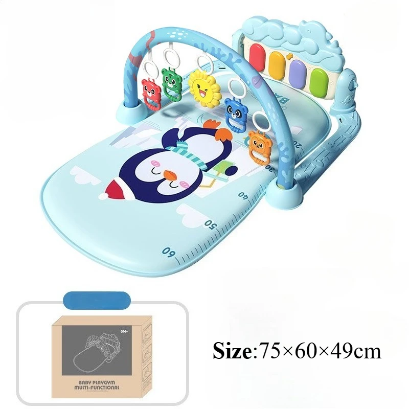 Picture 5: Baby Activity Gym Rack 0-36 Months Early Education Toy Gifts Musical Newborn Piano Keyboard Crawling Blanket Pedal Play Mat