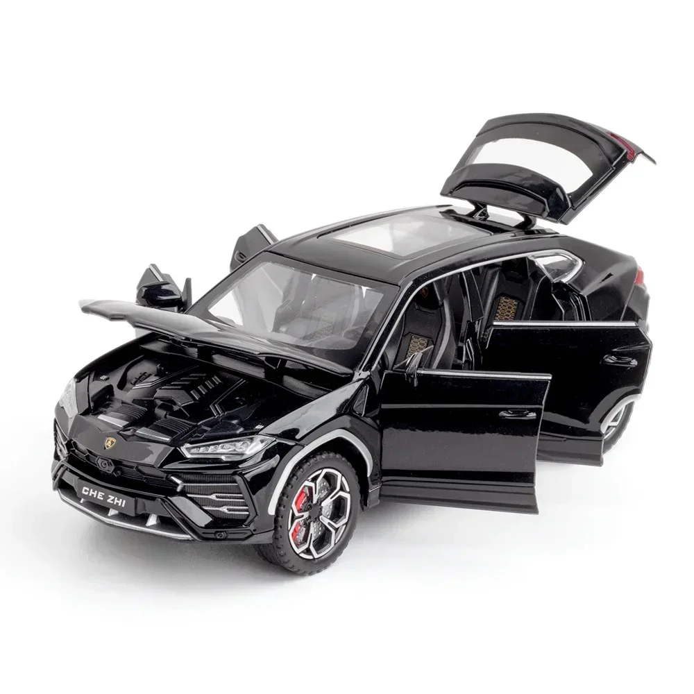 1:24 Lamborghini URUS Alloy Model Car SUV Diecast Toy Metal Collection Simulation Sound & Light Toy Car For Children C126