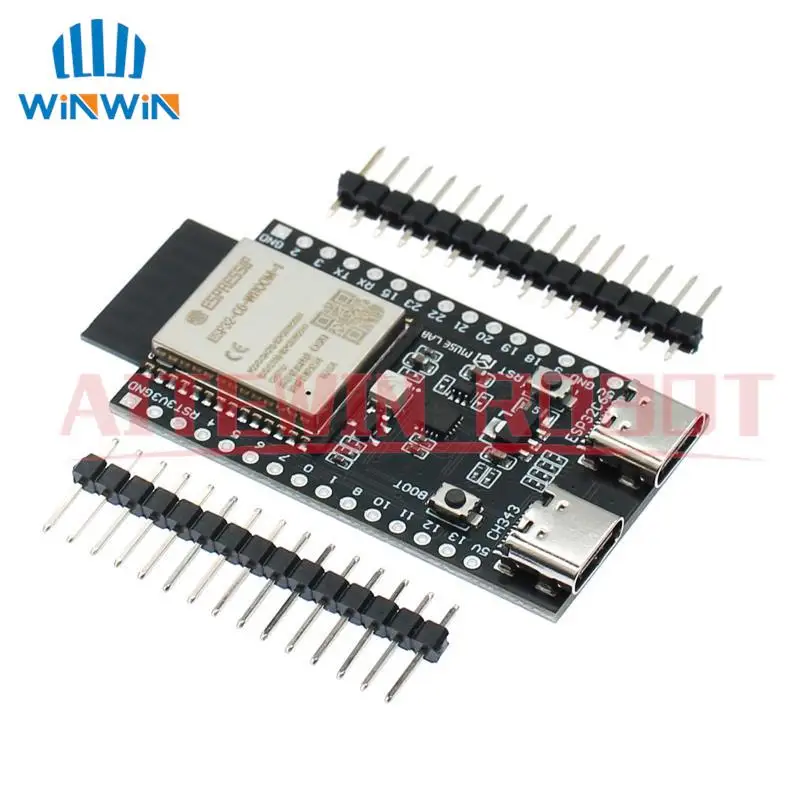 ESP32 ESP32-C6 WiFi+Bluetooth Internet Of Things Dual Type-C Development Board Core Board ESP32-C6-DevKit C N4R2 For Arduino