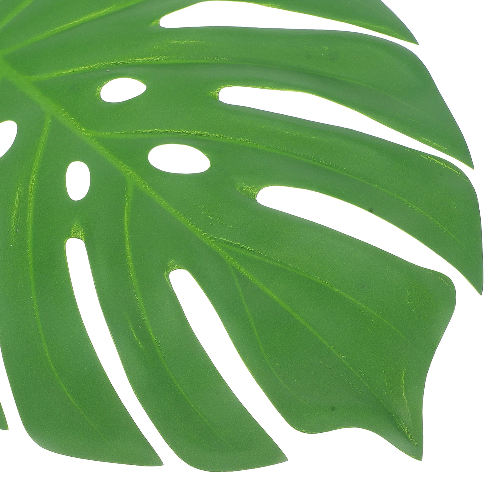 

6 Pcs Dining Table Simulated Turtle Back Leaves Diy Fake Hawaii Party Decorations Faux Leaf for