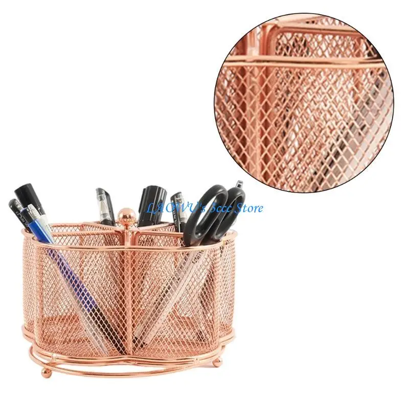 

Y8AD Multifunctional Pen Holder Space Saving Office Desk Organiser Storage Holder
