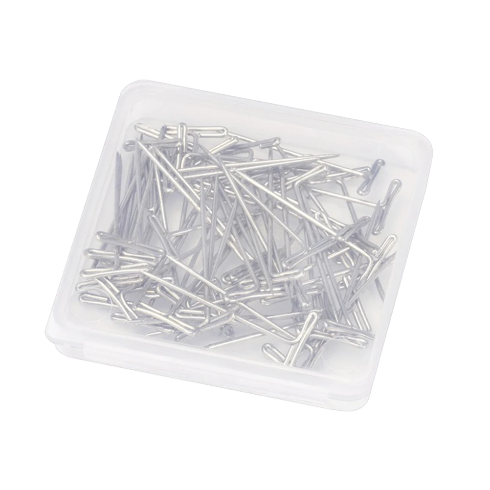 

50 Pcs Stainless Steel T Pins 38mm Durable for Styling Hair Tools Modeling Crafts Sewing Tailoring Display Boards Jewelry