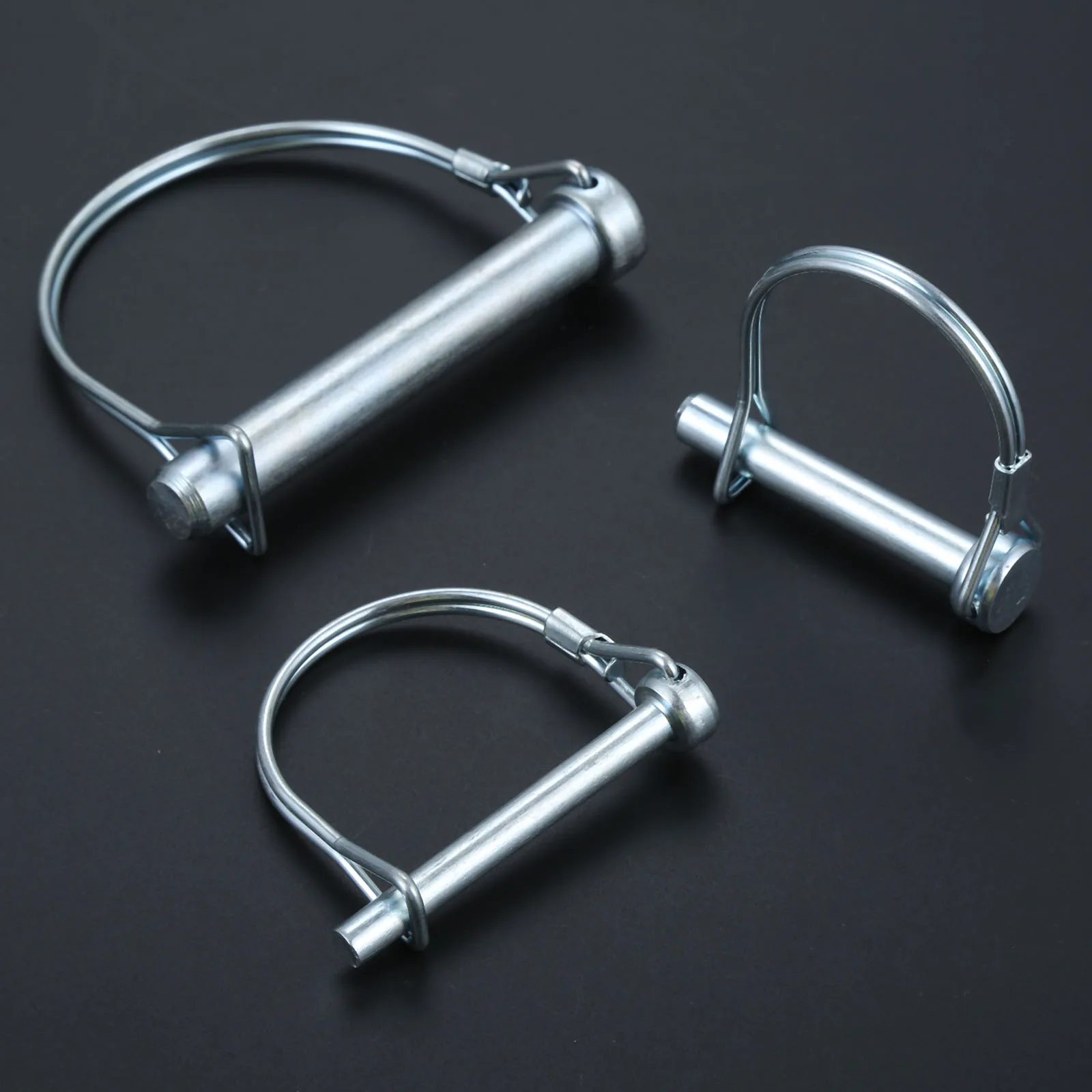 5/4/2pcs Coupler Safety Pin D-shape Steel Shaft Locking Ring Split Hitch M6 M8 M9 M9.5 M10 M12 Secure Latch Garden Industrial