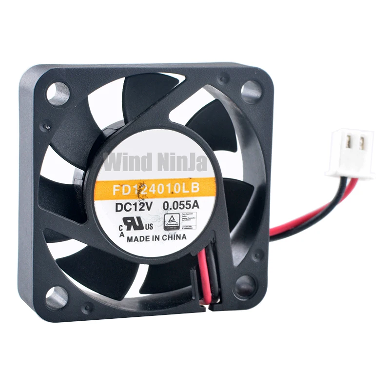 FD124010LB 4cm 40mm fan 40x40x10mm DC12V 0.055A 2pin Dual ball bearing cooling fan for micro device power supply