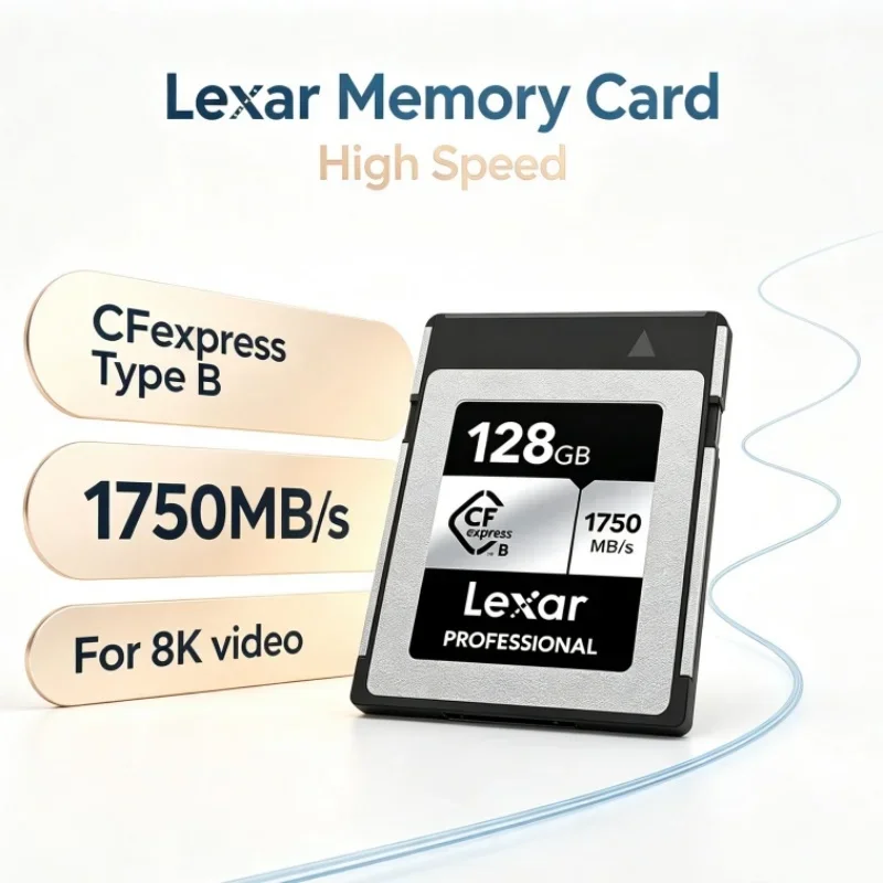 Lexar CFexpress Type B Memory Card 128GB 256GB 512GB Storage Card CF express Type B Card Read 1750MB/s For 8K Camera