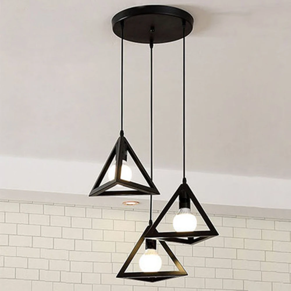 1/3 Heads Loft Vintage Pendant Light Industrial Retro Iron Hanging Ceiling Lamps E27 Chandelier for Salon Restaurant Bar Kitchen image 5