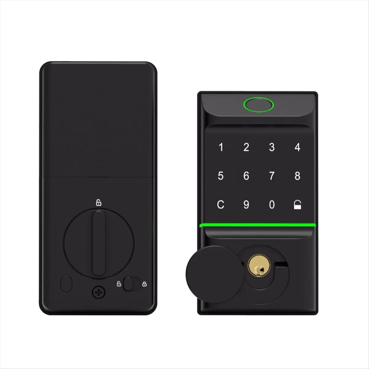 【♮•▲Today-Only!】Tuya Smart Door Lock Fingerprint Door Lock Password Fingerprint IC Card Key APP Remote Eletronico Digital Unlock