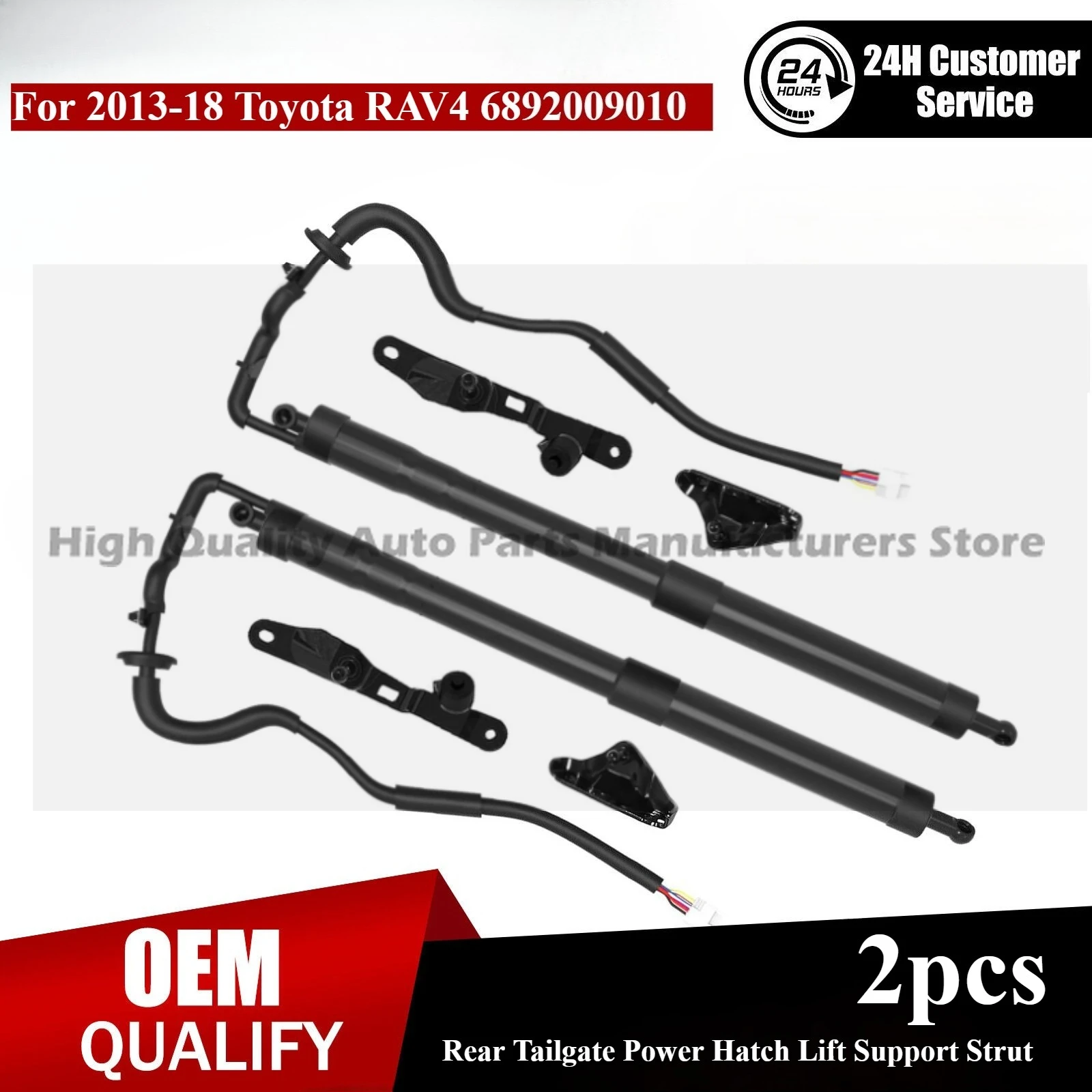 2pcs Rear Tailgate Power Hatch Lift Support Strut for 2013-2018 Toyota RAV4 6892009010