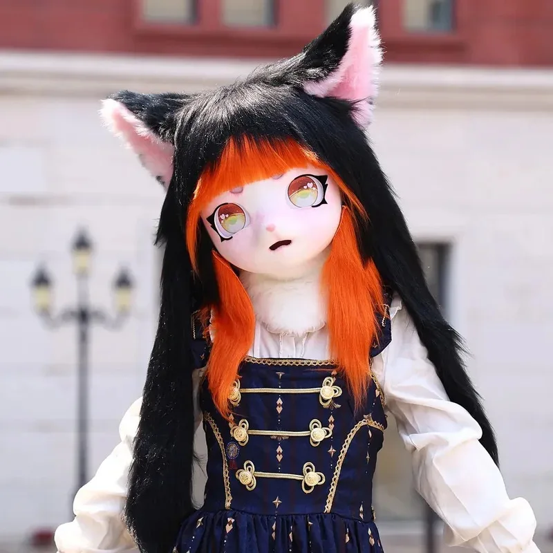 Fursuit Headset Furry Head Base Comiket Furry Kig Kigurumi Cosplay Mask