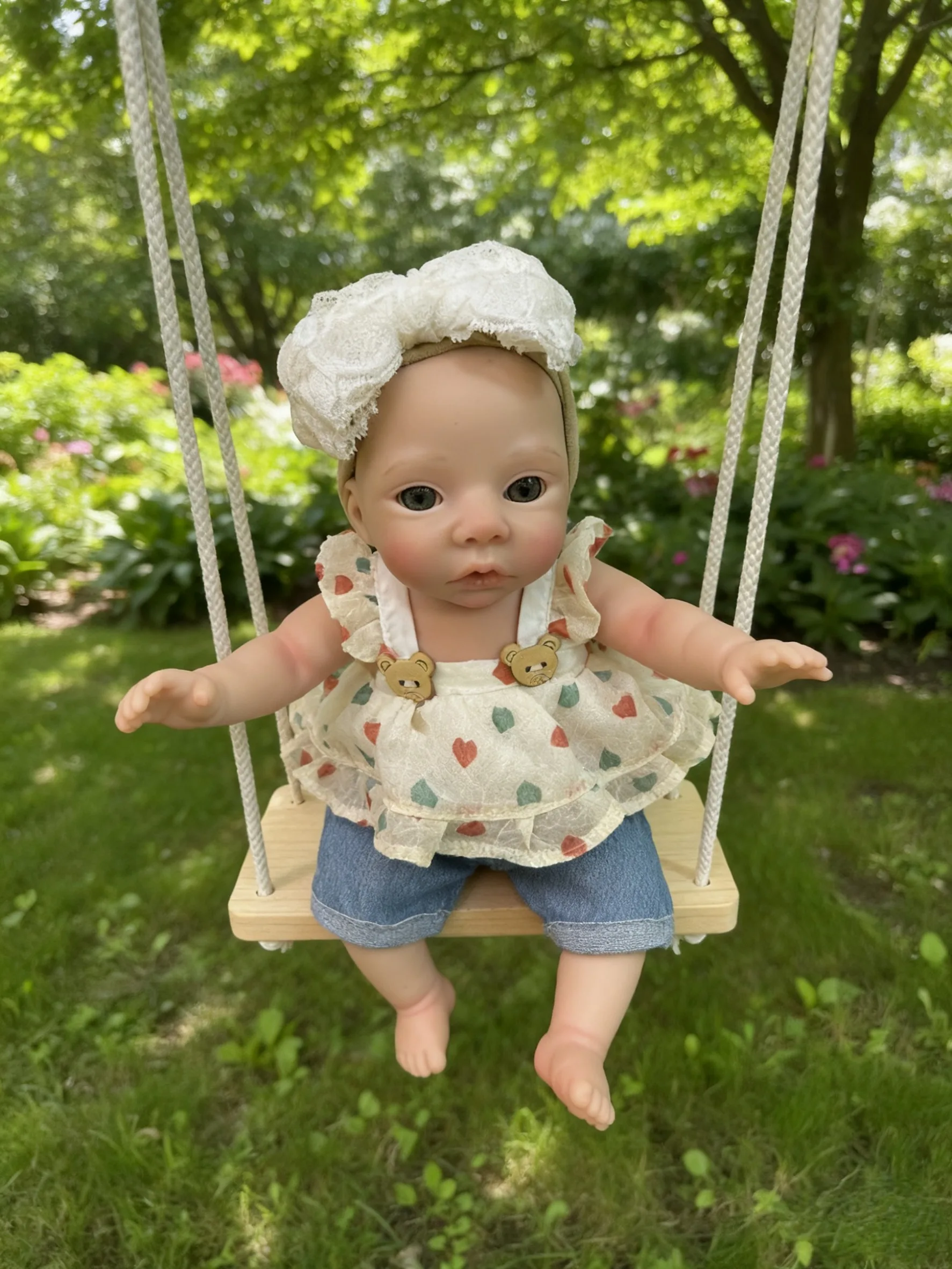 

New 10 Inch Meadow Lifelike Silicone Baby Doll Handmade Full Body Soft Newborn Girl For Children Birthday Gifts