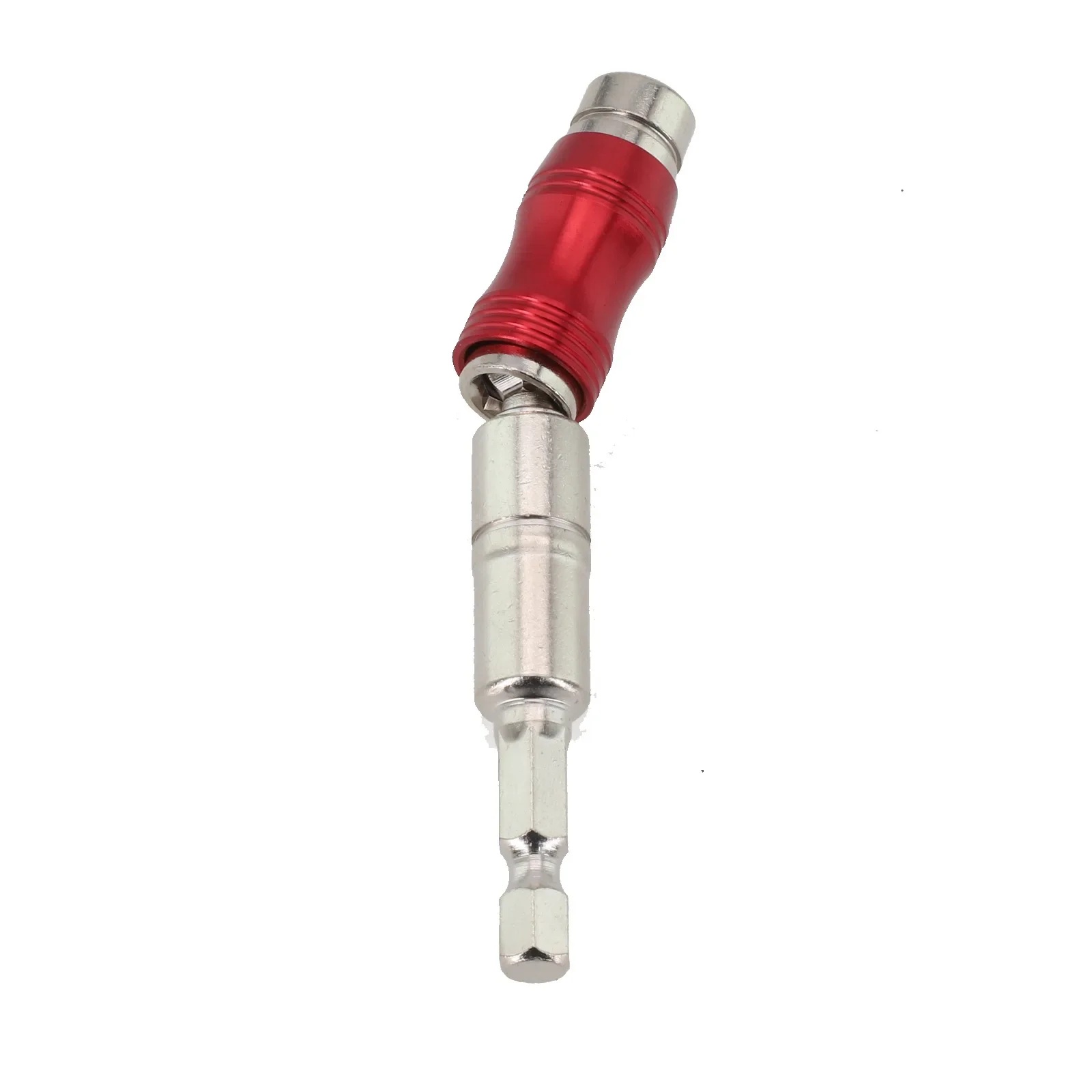 Magnetic 14 Hex Shank Pivoting Screwdriver Drill Tip With Quick Change Locking Collar For Tight Spaces And Corner Access