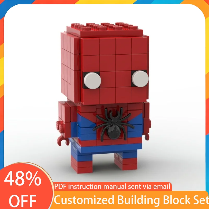 

166 PCS Popular Game Character Series Spider MOC Customize Modular Building Block Popular Model Creative DIY Toy Christmas Gift