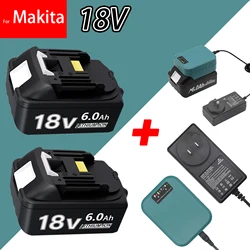 Original For Makita 18V Battery 6Ah BL1860B Li-ion Replacement Battery BL1850 BL1850B BL1860 BL1840B BL1830B BL1830 LXT-400 RU