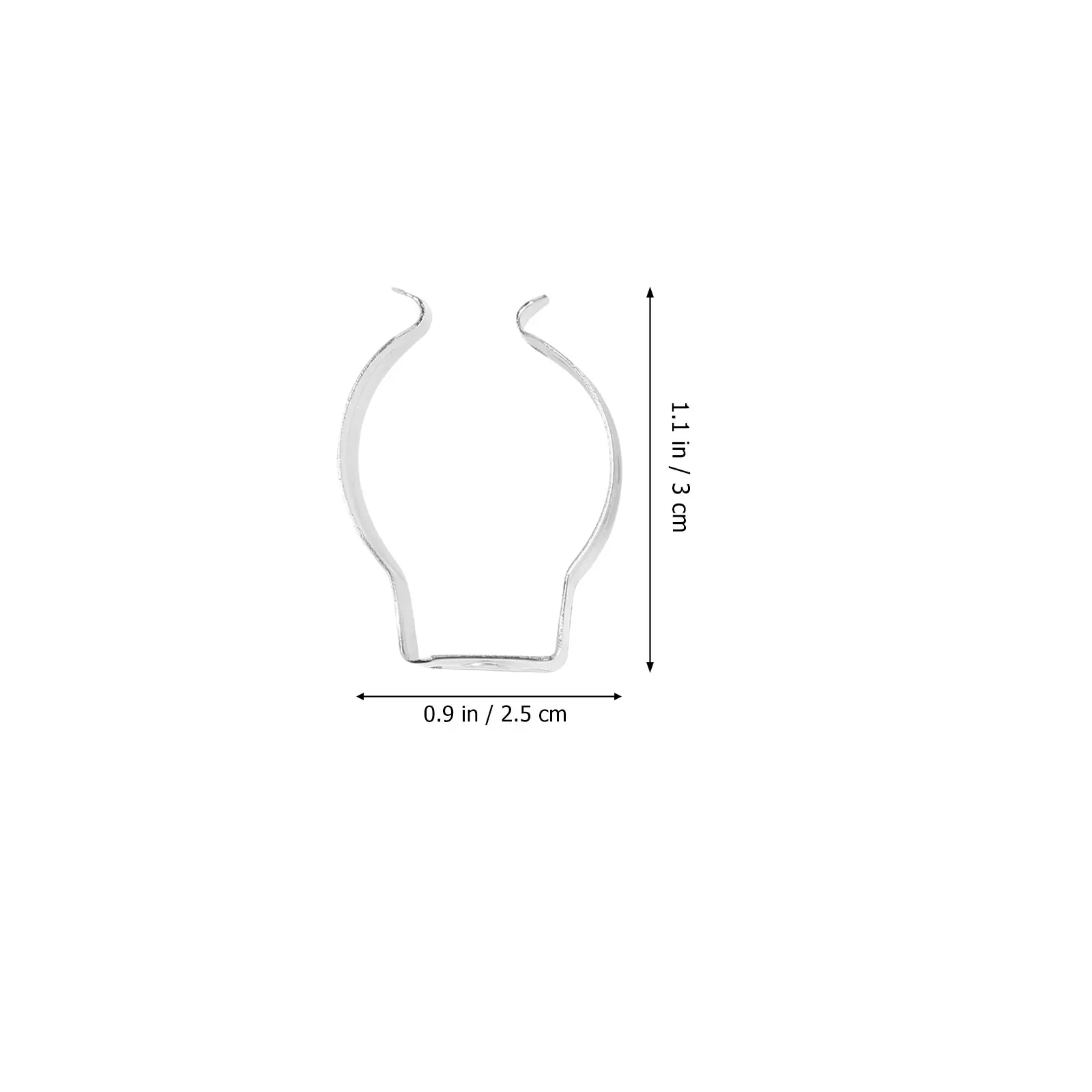 

100 Pcs Manganese Steel Light Tube Holder U Clips For T8 Fluorescent Lamp Support Bracket