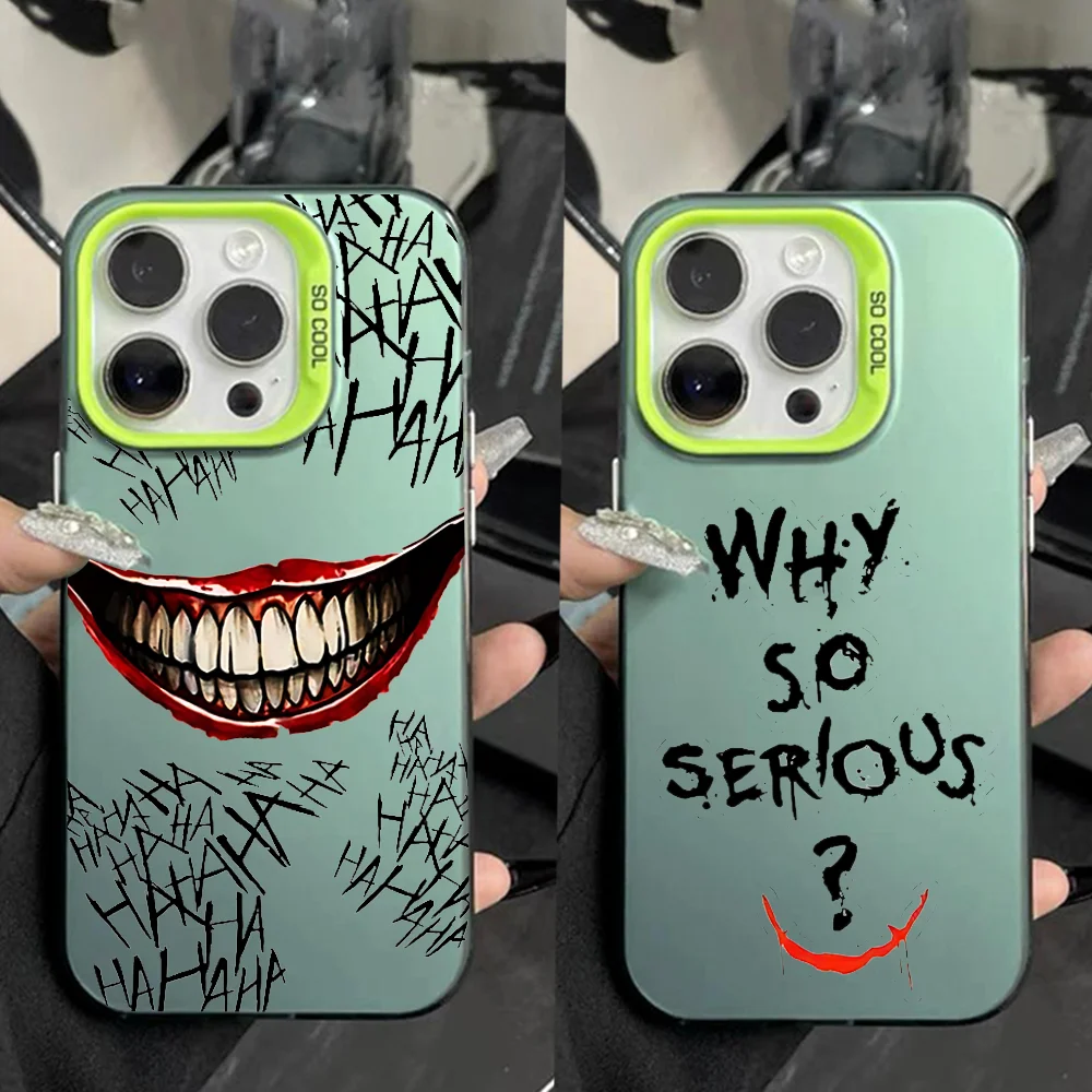 

Crazy Smile Grotesque Phone Case For iPhone 16,15,14,13,12,11,Pro,Max,Plus,Mini,XS,SE J-Jokere Anti Fall Green Matte Hard Bumper